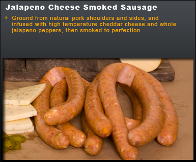 Smoked Jalapeno and Cheese Sausage